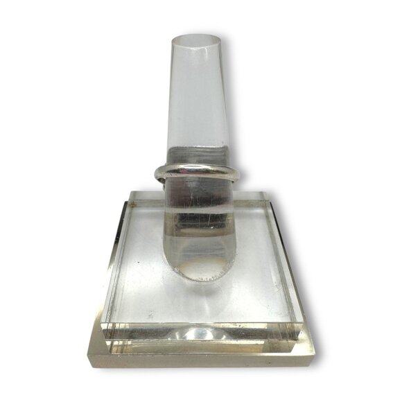 Green Turquoise Native American Sterling Silver Ring Hand Crafted Size 7 - Picture 6 of 11